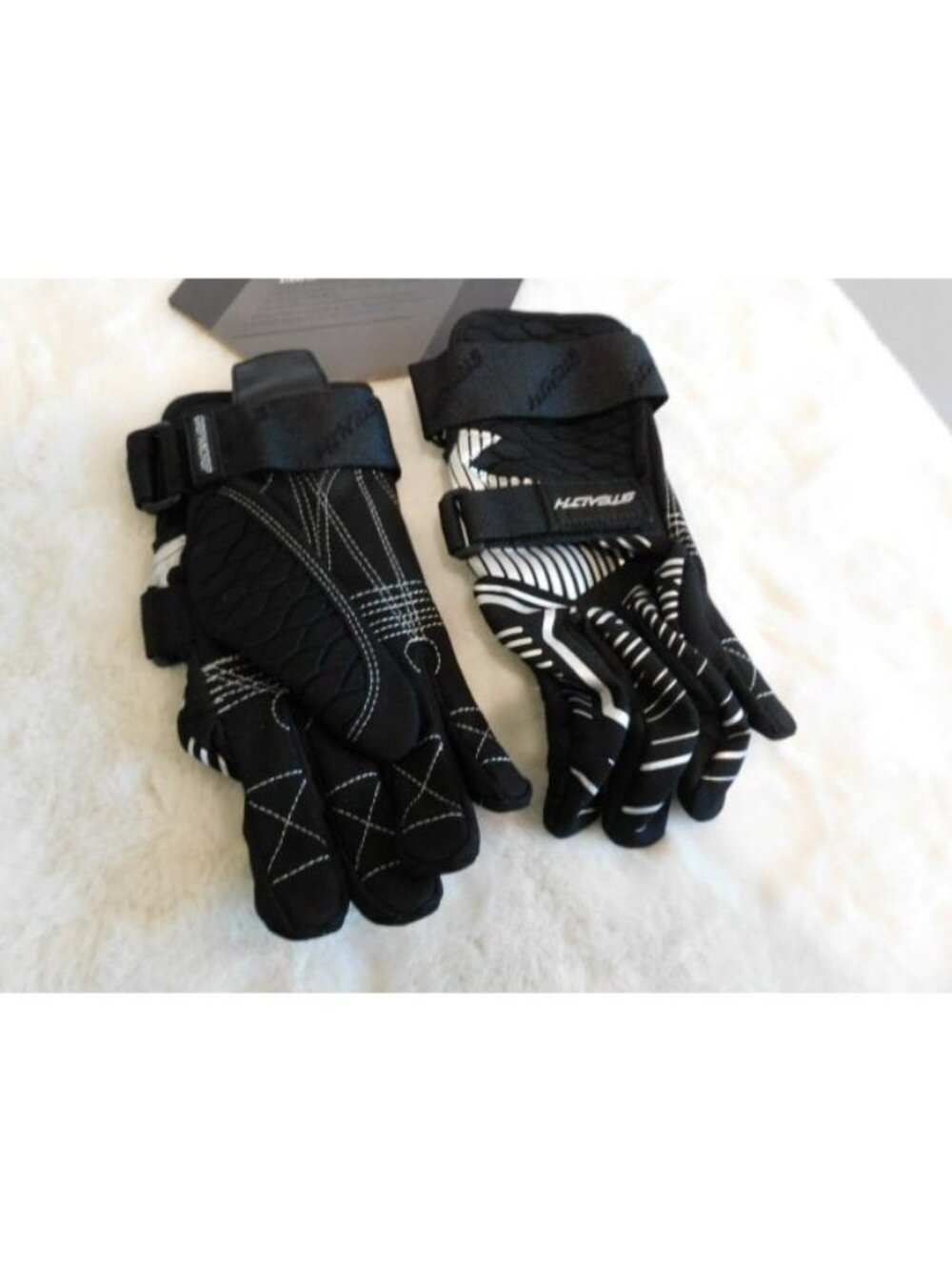 STEALTH Bomber Slalom Waterski Gloves Black & Silver size XXXS XXX-SMALL - Picture 4 of 6